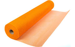 Сетка  стекловолоконная под шпатлевку FIBERGLASS 5 х 5 мм 145 г/м² (оранжевая)