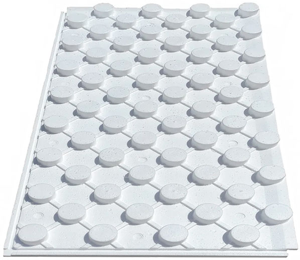 Теплоизоляционная панель для теплого пола 600 × 1200 мм (0.72 м2/шт) YIP-700 Andpol