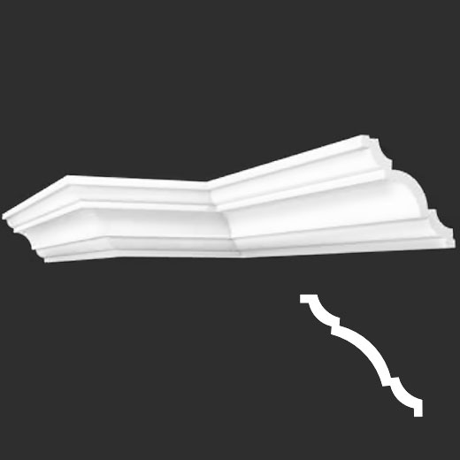 Плинтус потолочный XPS (багет) A02 2000 мм Andpol