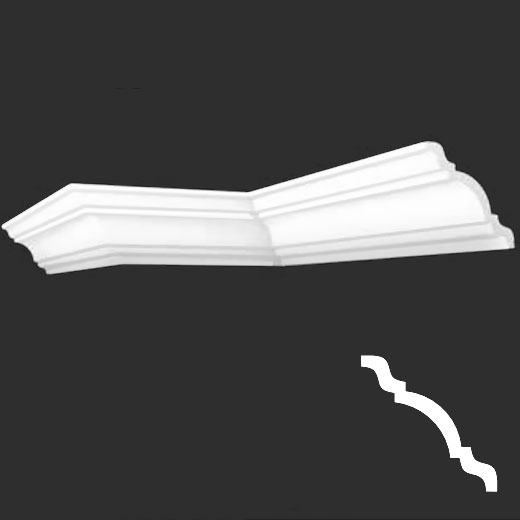 Плинтус потолочный XPS (багет) A08 2000 мм Andpol