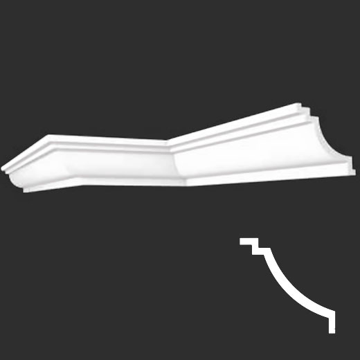 Плинтус потолочный XPS (багет) A09 2000 мм Andpol