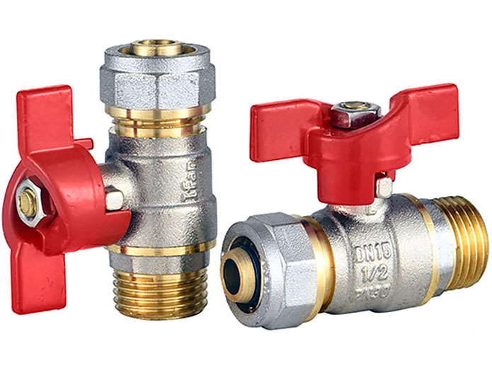 Кран шаровый для М/П труб 1/2 H × Ø 16 81100 IFAN