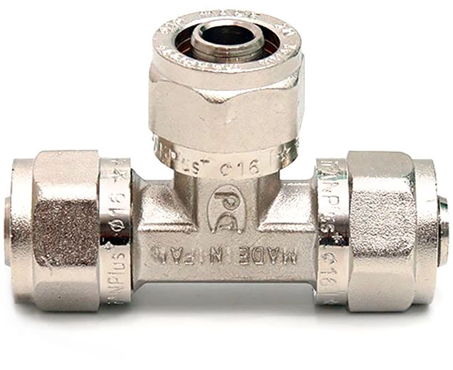 Тройник для М/П трубы Ø 16 × Ø 16 × Ø 16 IFANPlus