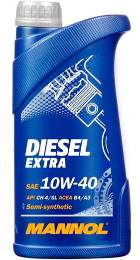 Масло моторное 10W-40 Diesel Extra 1л 7504 MANNOL