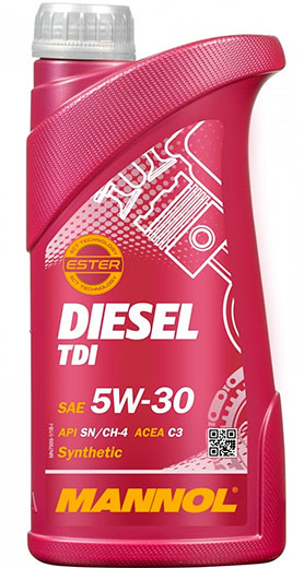 Масло моторное 5W-30 Diesel TDI 1л 7909 MANNOL