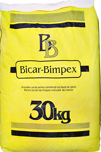 Штукатурка универсальная гипсовая ручная Bicar Bimpex 30 кг