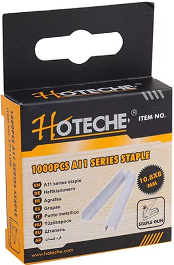 Скоба для степлера 10.8 (0.6 х 1.2 мм) 1000 шт Hoteche