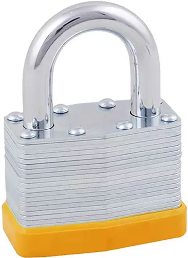 Замок навесной хромированный Hoteche