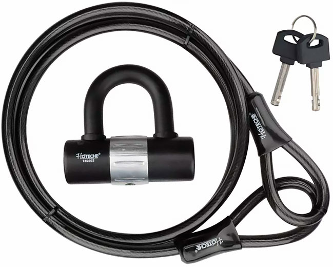 Велосипедный замок Ø 10 × 1800 мм 180602 Hoteche