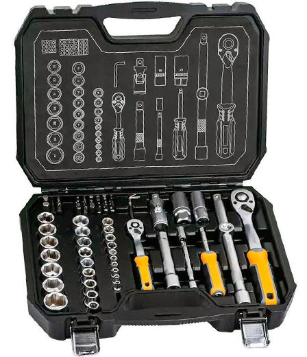 Набор инструмента 1/4 × 1/2 73 ед 203001 Hoteche