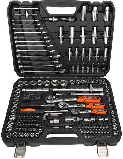 Набор инструмента 1/4 × 1/2 × 3/8  219 ед 203104 Hoteche