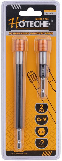 Набор держателей магнитных для быстросъемных бит 2 ед 251029 Hoteche