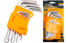 Набор  Г-образных шестигранных ключей 9 шт 1.5-10 мм Cr-V 260109 Hoteche