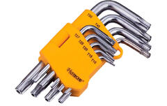 Набор  Г- образных шестигранных ключей TORX T10 X T50 9 ед 260708 Hoteche