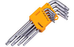 Набор  Г-образных удлиненных ключей TORX 9 шт Т10-Т50 260809 Hoteche