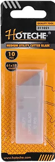 Комплект лезвий трапецевидных 19 мм × 0.60 мм 311021 Hoteche