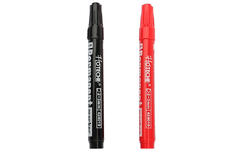 Набор  перманентных маркеров 2 ед. (красный, черный) 424019 Hoteche