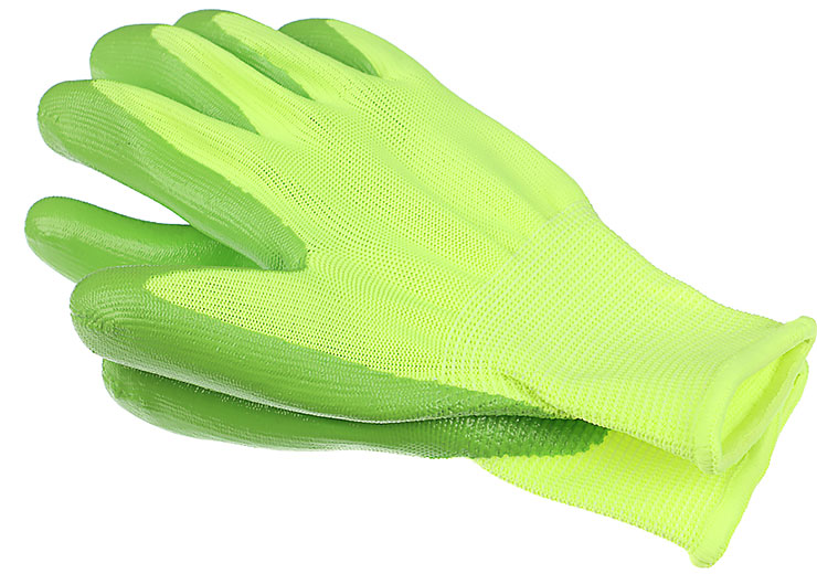 Перчатки садовые с нитриловым покрытием Hoteche