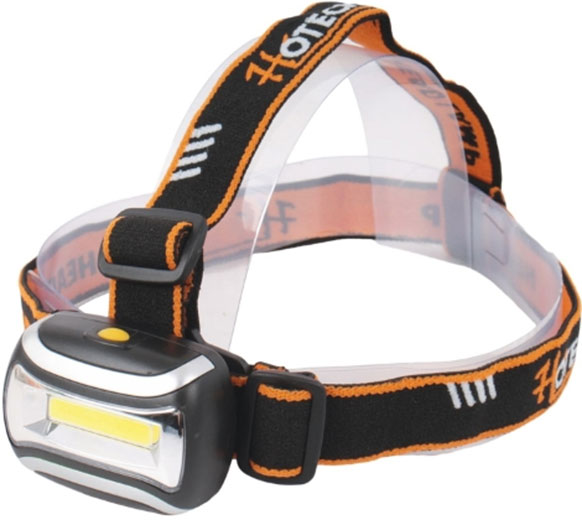 Фонарь светодиодный Налобный 2 Вт COB 100 лм бат. 2*AAA 440010 Hoteche