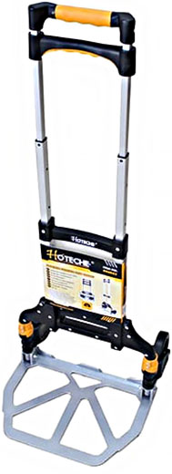 Тележка ручная складная до 70 кг 385 × 410 × 1000 (алюм. труба) 490022 Hoteche