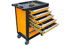 Тележка  с инструментом с 7 ящиками 496 ед 490220 Hoteche