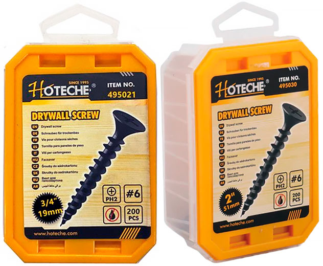 Саморез для гипсокартонных плит по дереву Hoteche
