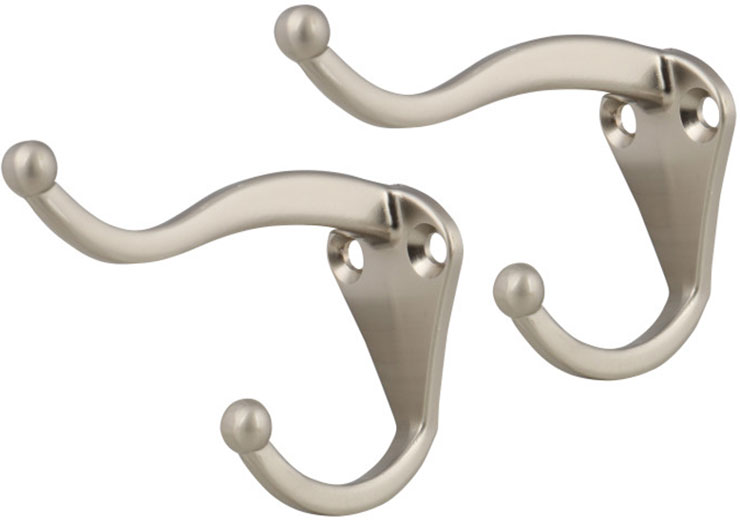 Крючок никель (упаковка 2 шт) 495111 Hoteche