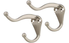 Крючок  никель (упаковка 2 шт) 495111 Hoteche