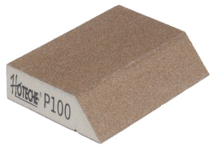 Губка для шлифования 125 x 65 x 25 мм оксид алюминия К100 560985 Hoteche