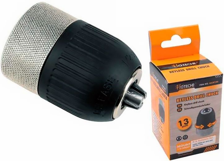Патрон для дрели самозажимной 1/2 2-13 мм цельнометаллический 630604 Hoteche