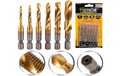 Набор  сверл-метчиков 6 ед 640301 Hoteche