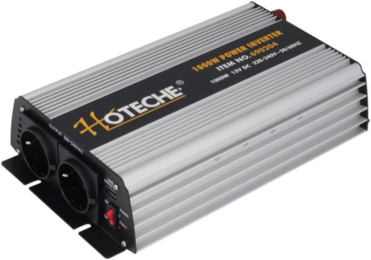 Преобразователь напряжения инверторный 1.0 квт 12В 690204E Hoteche