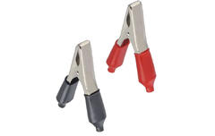 Зажим крокодил 80А 100 мм красный/черный (комп 2 шт) 690311 Hoteche