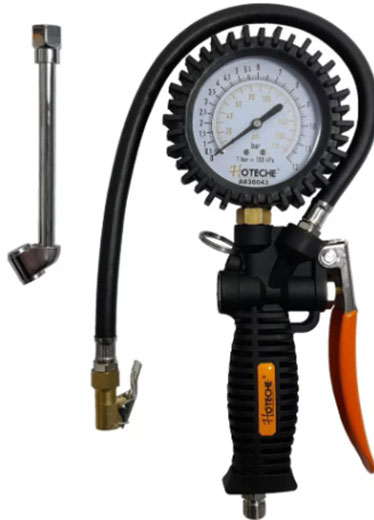 Пистолет для подкачки колес с манометром 0-12 бар A830043 Hoteche