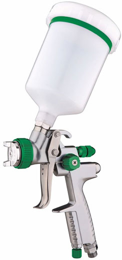 Пистолет покрасочный профессиональный LVMP форсунка 1.3 мм верхний пластиковый бачок 600 мл. AG831400 Hoteche