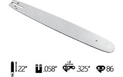 Шина  легкосплавная 55 см. 0,325 шаг 1.5 (0,058) посадка. 86 звеньев G840733 Hoteche