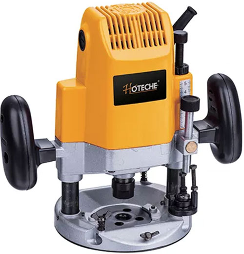 Фрезер 1500 Вт 0-23000 об/мин глубина погруж 0-55 мм цанга 12 мм P800901 Hoteche