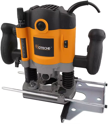 Фрезер 1200 Вт 9000-30000 об/мин глубина погруж 0-30 мм цанга 6/8 1/4 мм P800908 Hoteche