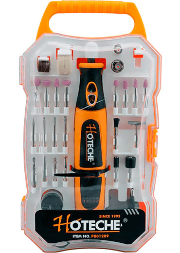 Гравер аккумуляторный с насадками 51 шт 5000-25000 об/мин 900 мАч P801209 Hoteche