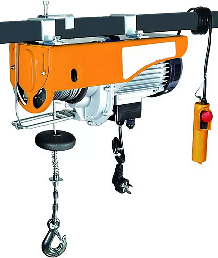 Лебедка электрическая 930Вт 250-500 кг трос 4.0 мм × 12 м P805625 Hoteche