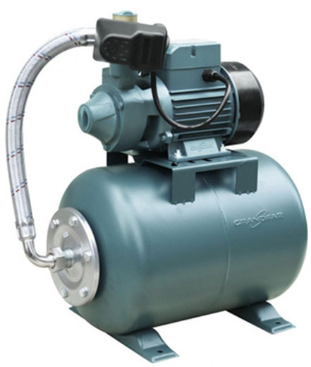 Насосная станция AUTOQB60 370 Вт высота 36 м расход 2.0 м3/ч бак 24 л Grandfar