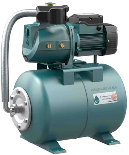 Насосная станция AUTOJSWm110 1100 Вт высота 52 м расход 6.0 м3/ч бак 24 л Grandfar