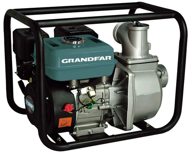 Насос бензиновый (Мотопомпа) 7 лс 212 см³ напора/расход 65м/30 м3 50 мм Grandfar