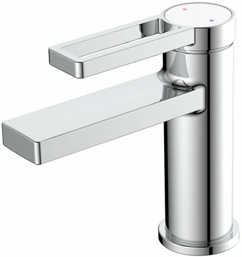 Смеситель латунный для умывальника хром крепление гайка (k35) VT10-172 Valvetti Premium