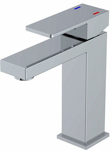 Смеситель латунный для умывальника хром крепление гайка (k35) VT10-106 Valvetti Premium