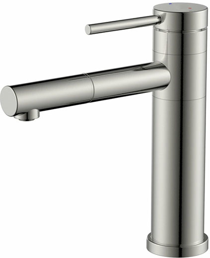 Смеситель для умывальника нержавеющая сталь крепление гайка (k35) VT0004-13S Valvetti Premium