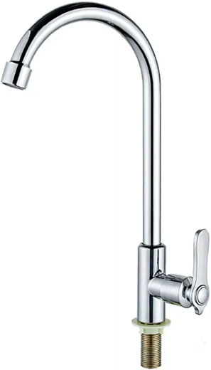 Кран на одну воду хром крепление гайка V83-41 Valvetti