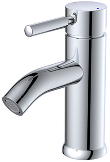 Смеситель для умывальника хром крепление гайка (k35) V11-107 Valvetti