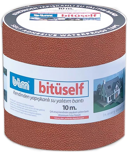 Самоклеящаяся гидроизоляционная лента на основе эластомера и битума (1 рул 10 м) BTM