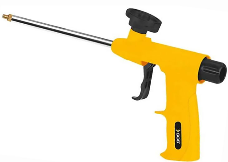Пистолет для монтажной пены пластиковый корпус SGS302